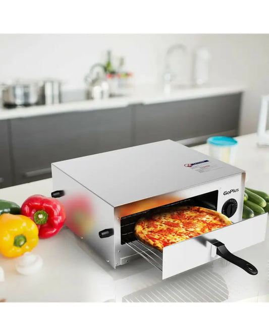 Kitchen Commercial Pizza Oven Stainless Steel Pan - Silver - Toaster Ovens