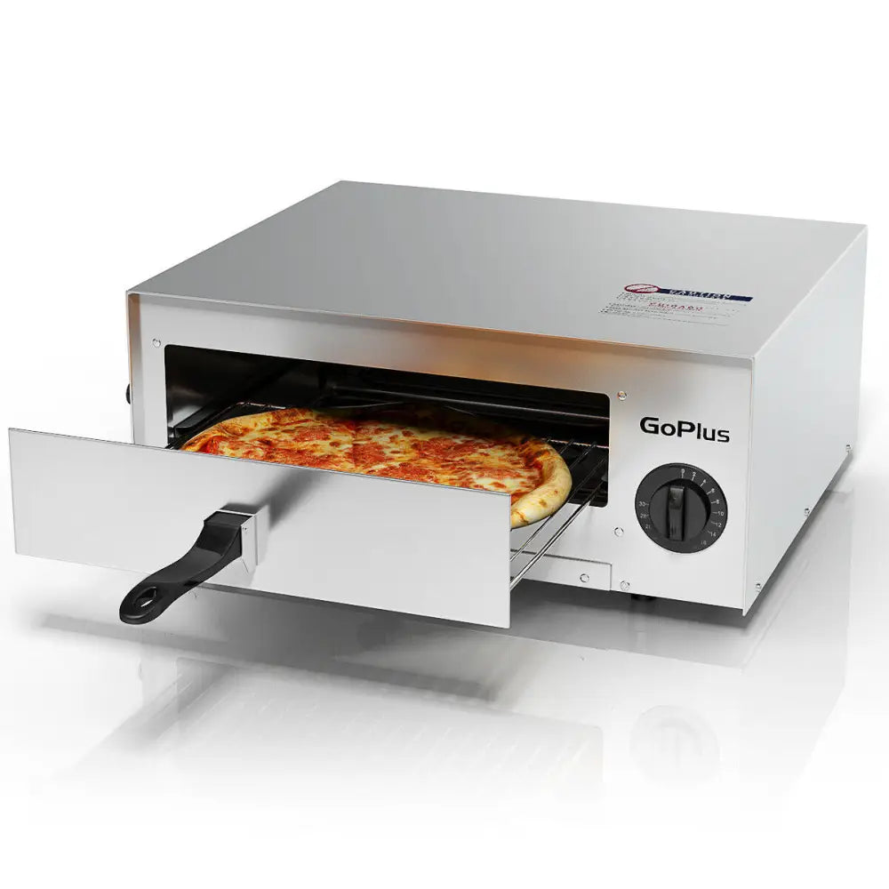 Kitchen Commercial Pizza Oven Stainless Steel Pan - Silver - Toaster Ovens
