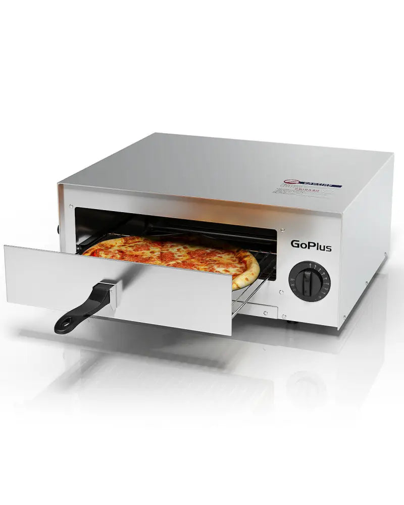 Kitchen Commercial Pizza Oven Stainless Steel Pan - Silver - Toaster Ovens