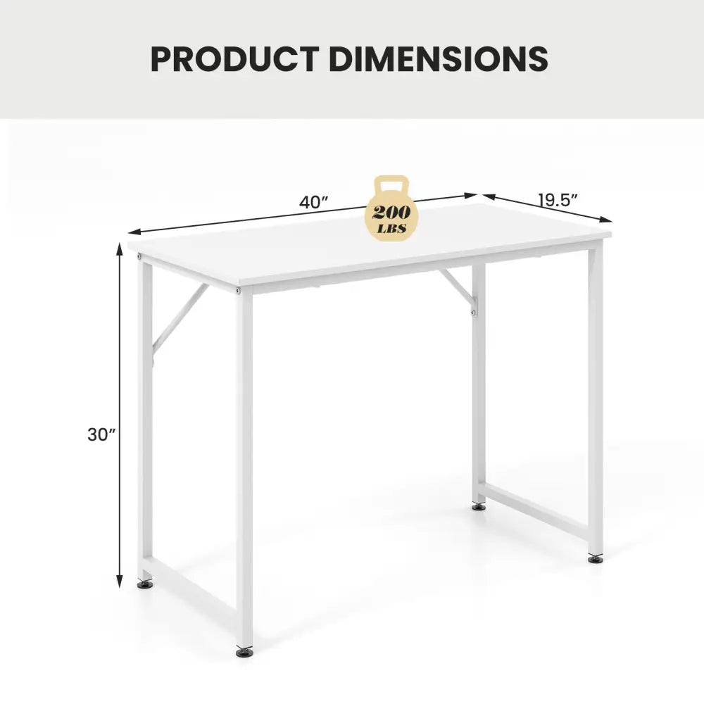 L Shaped Computer Desk and Writing Workstation for Home and Office-White - White - Writing Desks