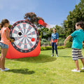 Large Dart Board for Kids with 4 Kick Balls-Red - Red - Lawn Games