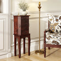 Large Storage Capacity Jewelry Cabinet with 5 Drawers-Walnut - Walnut - Jewelry Armoires