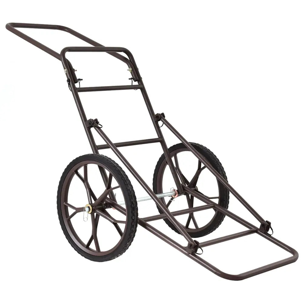 Larger Capacity Folding Deer Game Cart - Bronze - Camping