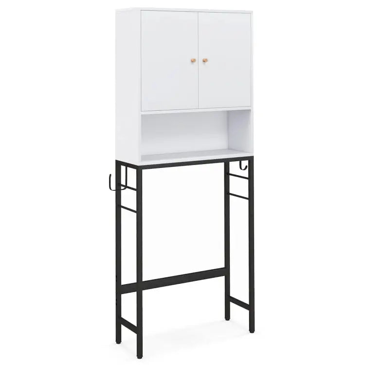 Laundry Room Bundle: 4-in-1 Storage Set Storage Cabinets and Rack Set - Bath