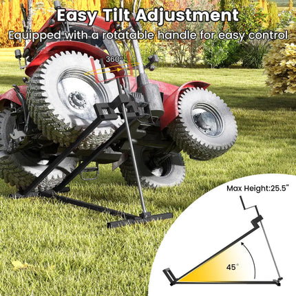 Lawn Mower Lift Jack Riding Mower Lift-Black - Black - Garden Tools