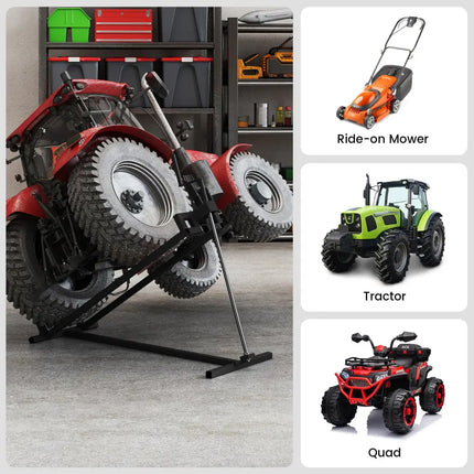 Lawn Mower Lift Jack Riding Mower Lift-Black - Black - Garden Tools