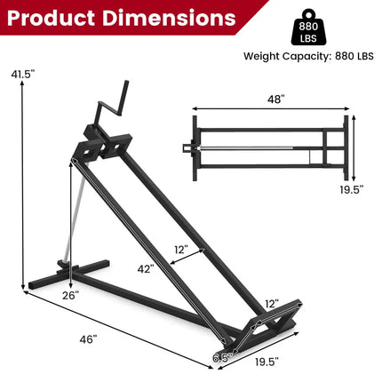 Lawn Mower Lift Jack Riding Mower Lift-Black - Black - Garden Tools