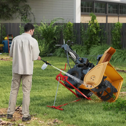 Lawn Mower Lift Jack Riding Mower Lift-Red - Red - Garden Tools