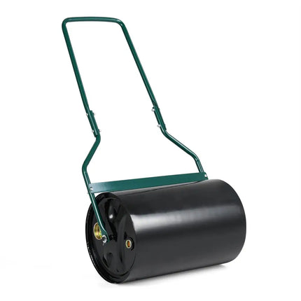 Lawn Roller 12 Gallon Water/Sand Filled Garden Drum Roller with U-shape Handle - Lawn Care Tools