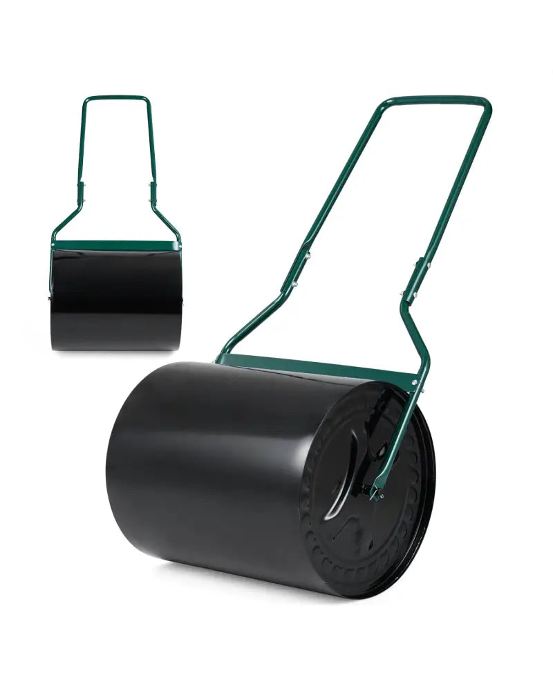 Lawn Roller 16 Gallon Water/Sand Filled Garden Drum Roller with Leak-proof Inlet - Lawn Care Tools