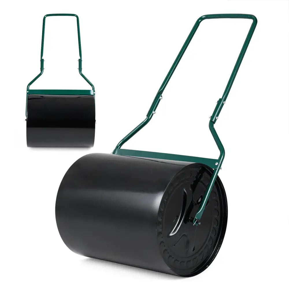 Lawn Roller 16 Gallon Water/Sand Filled Garden Drum Roller with Leak-proof Inlet - Lawn Care Tools