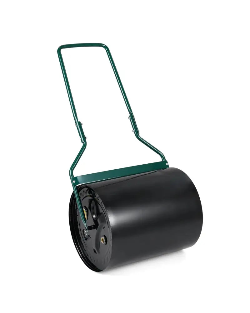 Lawn Roller 16 Gallon Water/Sand Filled Garden Drum Roller with Leak-proof Inlet - Lawn Care Tools