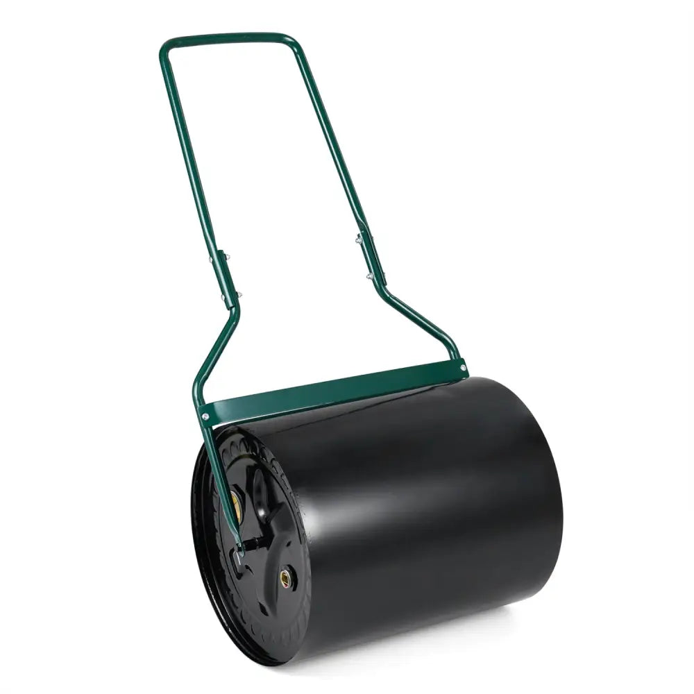 Lawn Roller 16 Gallon Water/Sand Filled Garden Drum Roller with Leak-proof Inlet - Lawn Care Tools