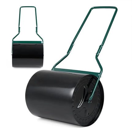 Lawn Roller 16 Gallon Water/Sand Filled Garden Drum Roller with Leak-proof Inlet - Lawn Care Tools