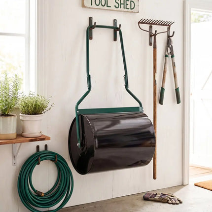 Lawn Roller 16 Gallon Water/Sand Filled Garden Drum Roller with Leak-proof Inlet - Lawn Care Tools
