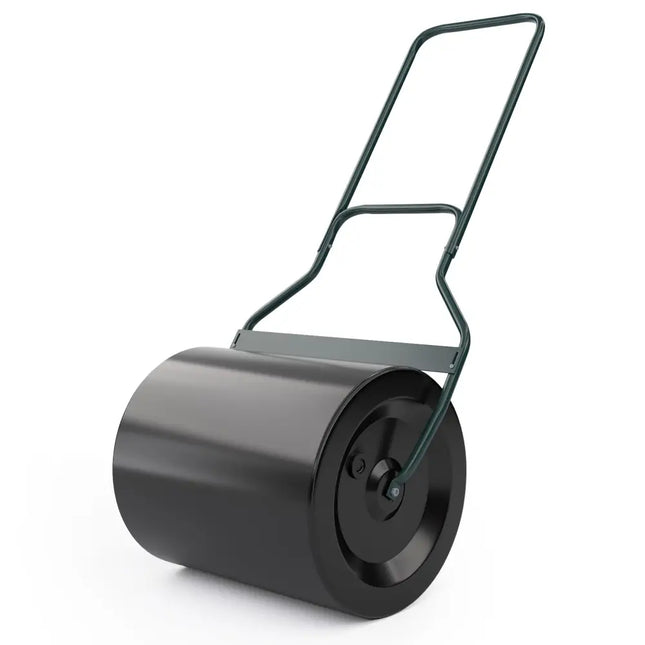 Lawn Roller with U-Shaped Handle for Garden Backyard - Black - Lawn Care Tools