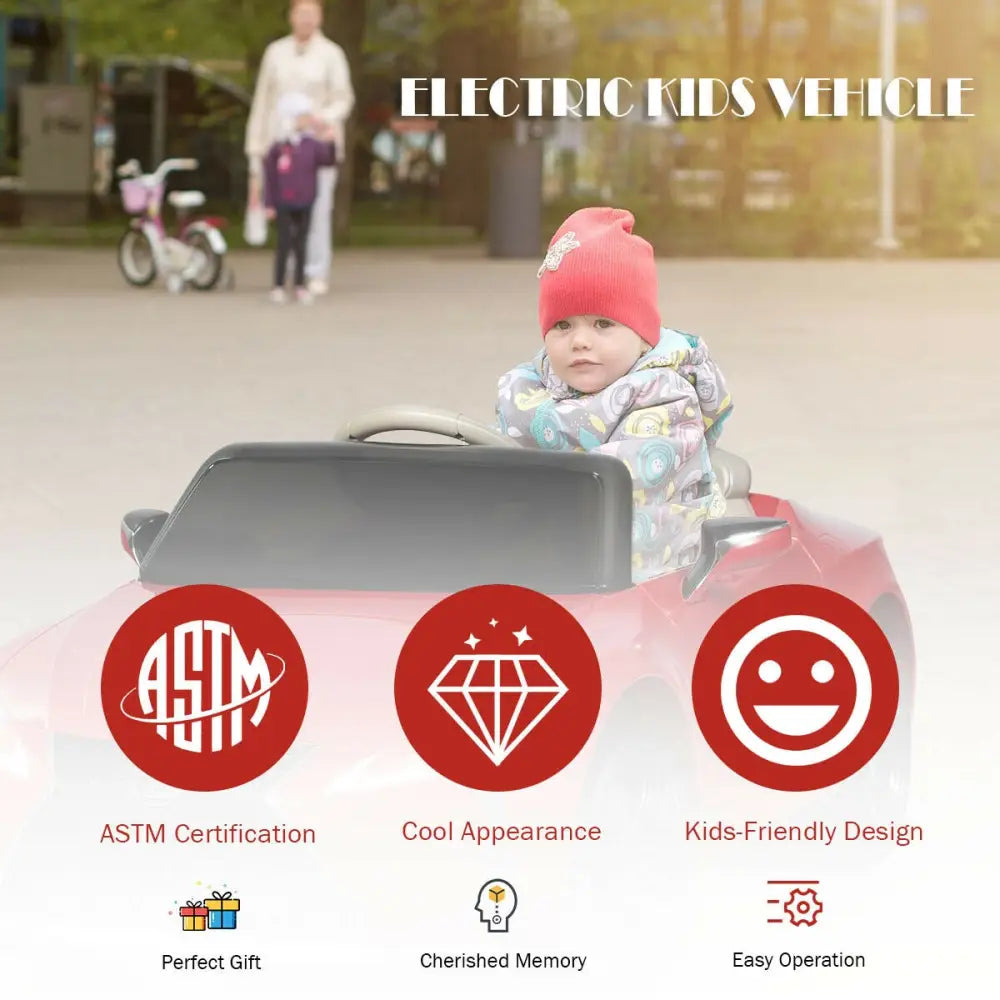 Lexus LC500 Licensed Kids 12V Ride Remote Control Electric Vehicle-Red - Red - Powered Ride On Toys