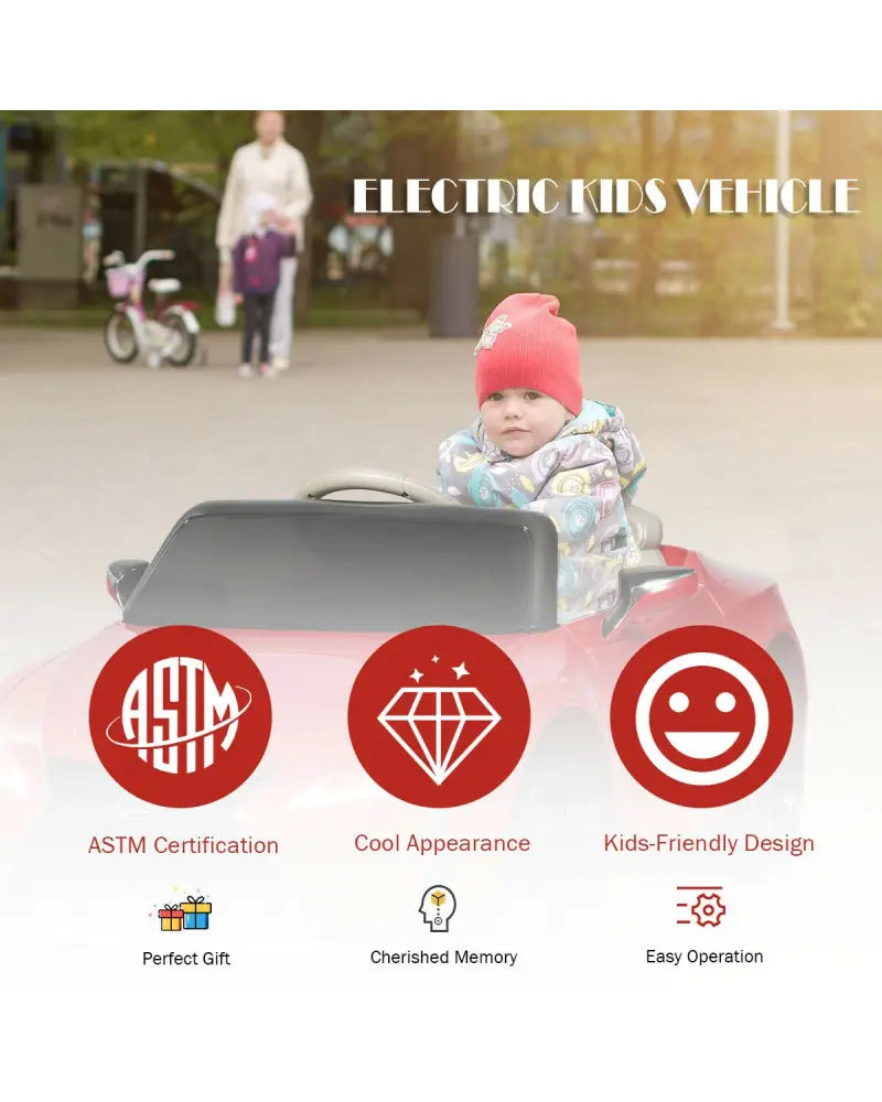 Lexus LC500 Licensed Kids 12V Ride Remote Control Electric Vehicle-Red - Red - Powered Ride On Toys