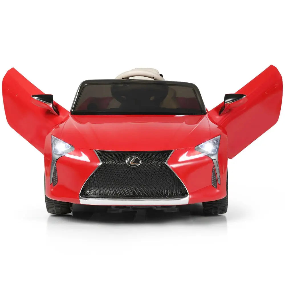 Lexus LC500 Licensed Kids 12V Ride Remote Control Electric Vehicle-Red - Red - Powered Ride On Toys