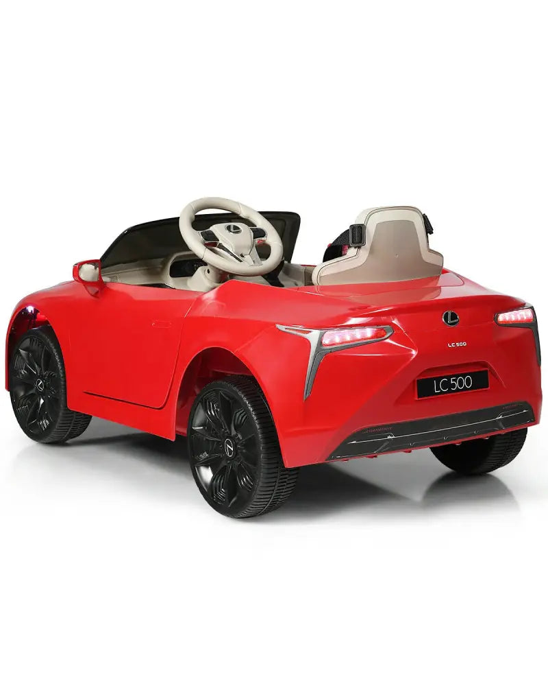 Lexus LC500 Licensed Kids 12V Ride Remote Control Electric Vehicle-Red - Red - Powered Ride On Toys