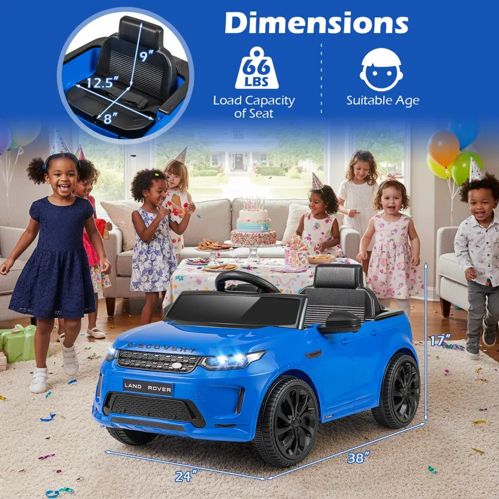 Licensed Land Rover Kids Ride on Car 12V Battery Powered Kids Electric Car-Navy - Navy - Powered Ride On Toys