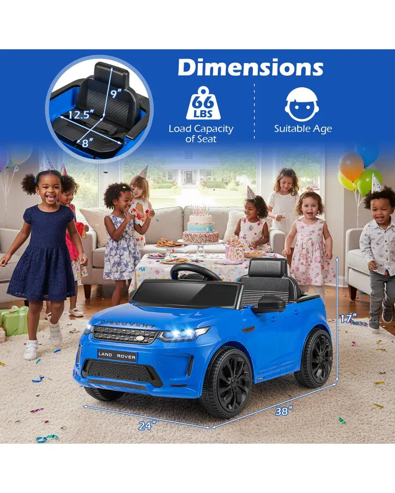 Licensed Land Rover Kids Ride on Car 12V Battery Powered Kids Electric Car-Navy - Navy - Powered Ride On Toys