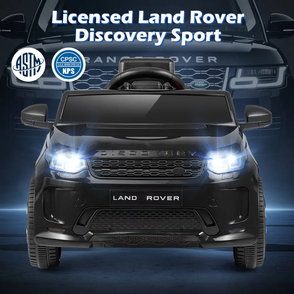 Licensed Land Rover Kids Ride on Car 12V Battery Powered Kids Electric Car-Black - Black - Powered Ride On Toys