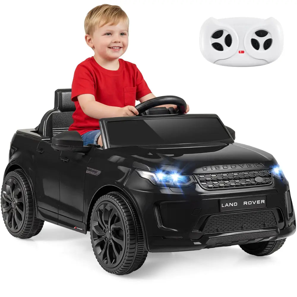 Licensed Land Rover Kids Ride on Car 12V Battery Powered Kids Electric Car-Black - Black - Powered Ride On Toys