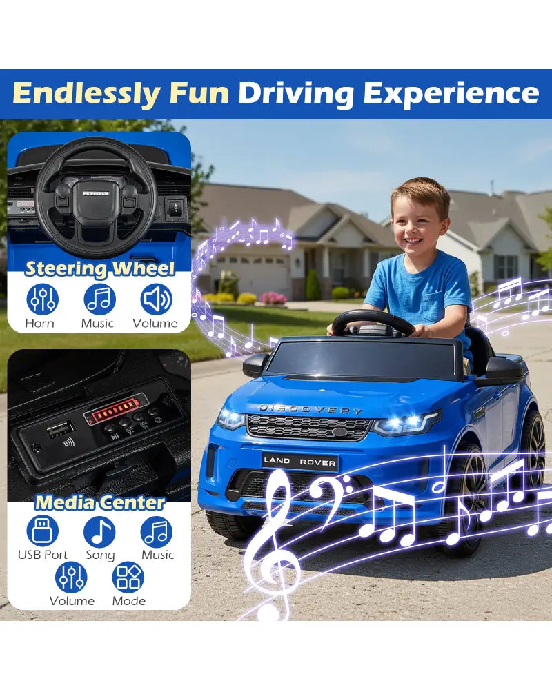 Licensed Land Rover Kids Ride on Car 12V Battery Powered Kids Electric Car-Navy - Navy - Powered Ride On Toys