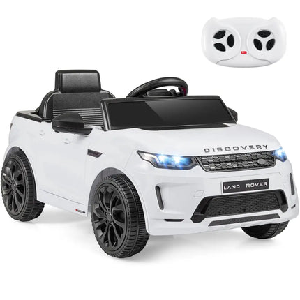 Licensed Land Rover Kids Ride on Car 12V Battery Powered Kids Electric Car - White - Oasis Home Essentials