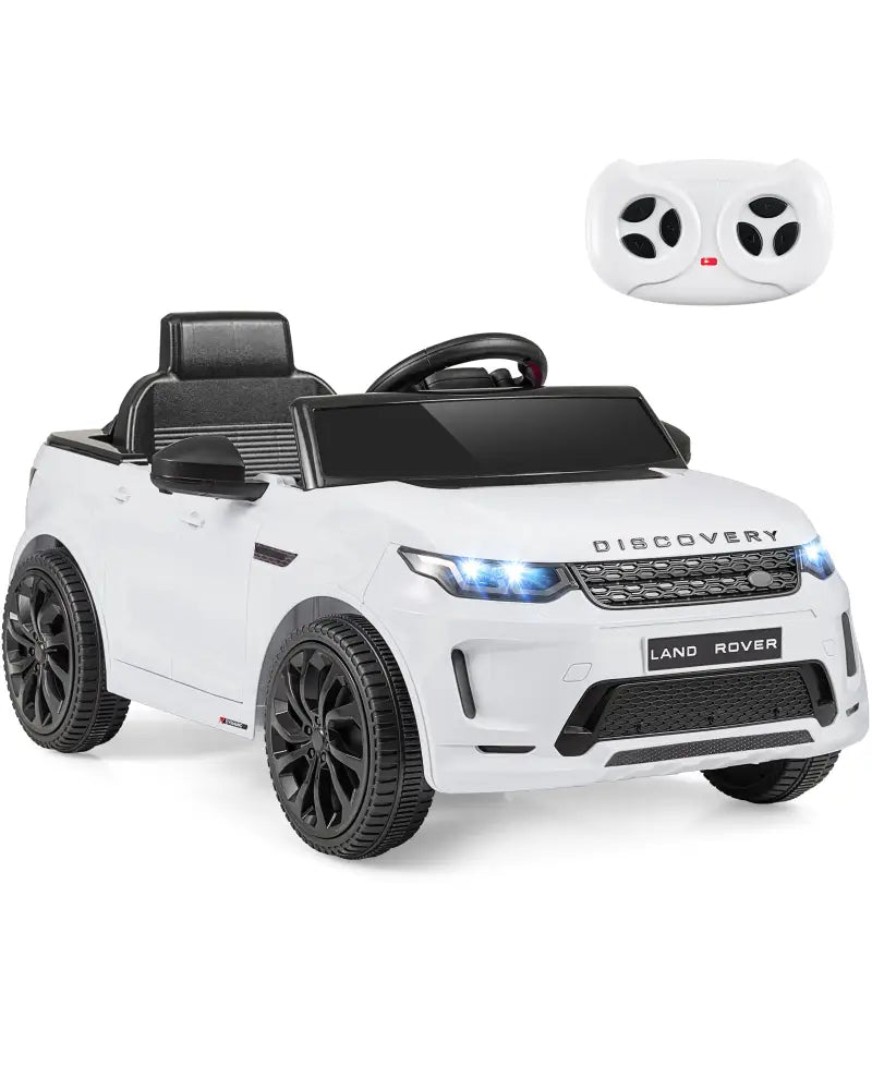 Licensed Land Rover Kids Ride on Car 12V Battery Powered Kids Electric Car-White - White - Powered Ride On Toys