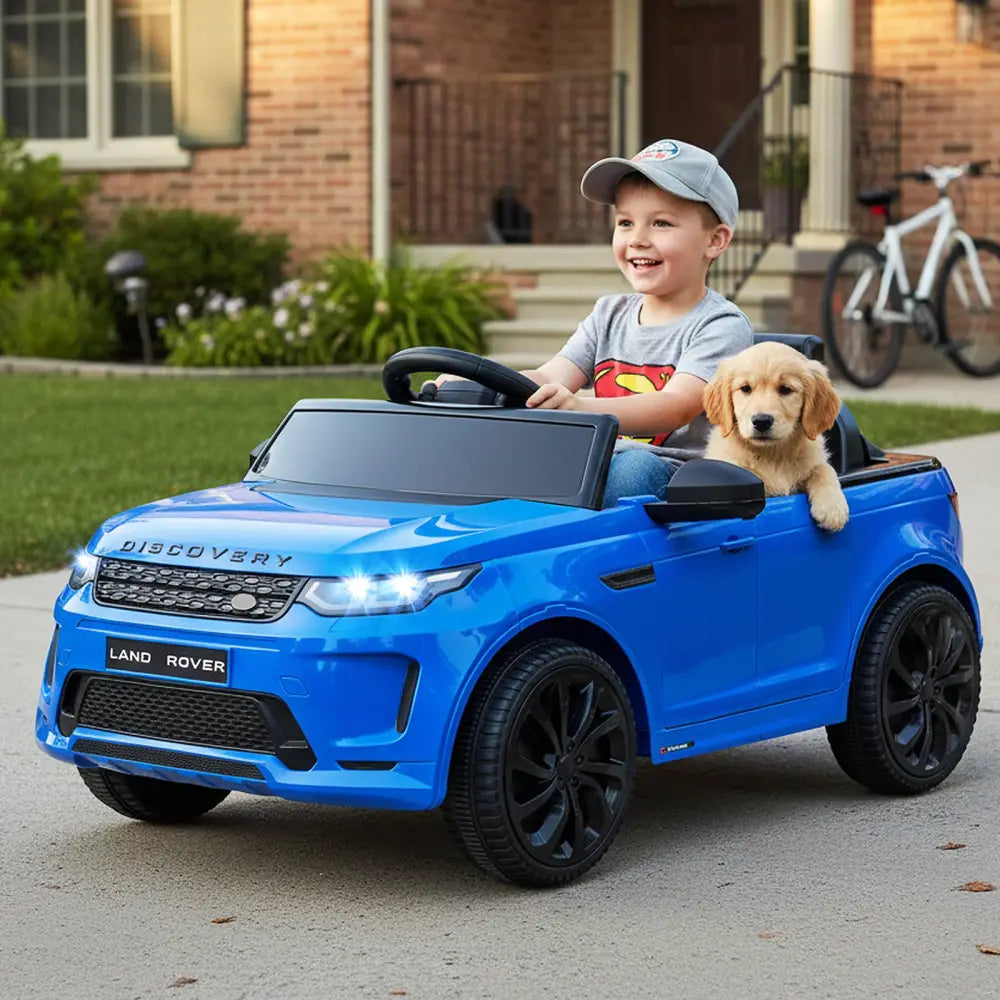 Licensed Land Rover Kids Ride on Car 12V Battery Powered Kids Electric Car-Navy - Navy - Powered Ride On Toys