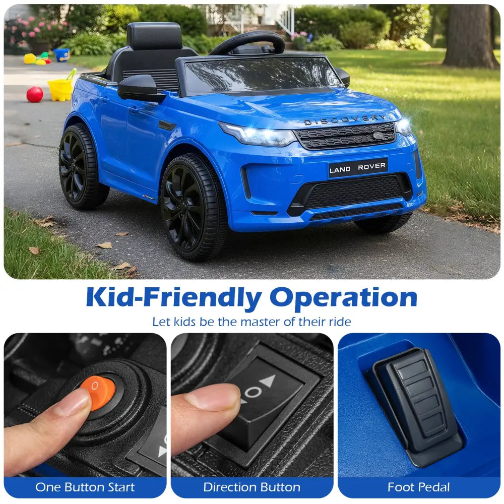 Licensed Land Rover Kids Ride on Car 12V Battery Powered Kids Electric Car-Navy - Navy - Powered Ride On Toys