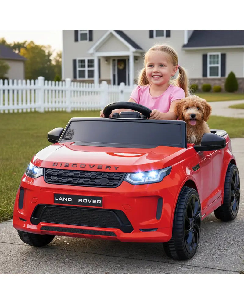 Licensed Land Rover Kids Ride on Car 12V Battery Powered Kids Electric Car-Red - Red - Powered Ride On Toys