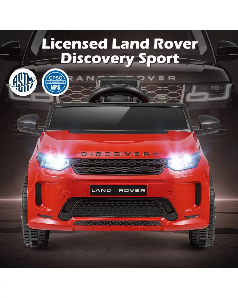 Licensed Land Rover Kids Ride on Car 12V Battery Powered Kids Electric Car-Red - Red - Powered Ride On Toys