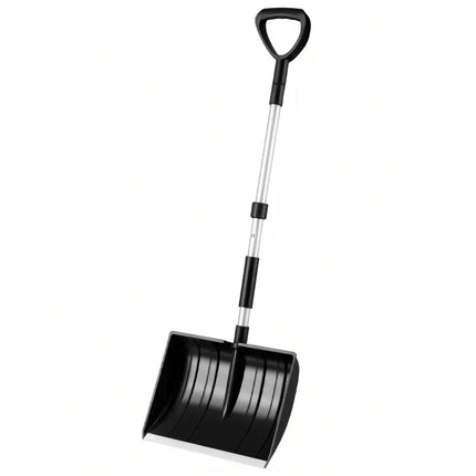 Lightweight and Portable Snow Shovel with D-grip Handle for Driveway and Car-Black - Black - Snow Removal