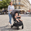 Lightweight Baby Stroller Compact Travel Stroller with One-Hand Folding-Gray - Gray - Baby Strollers