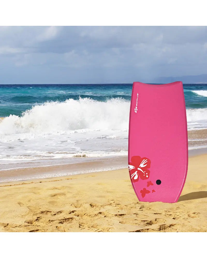 Lightweight Bodyboard Surfing with Leash EPS Core Boarding IXPE-L - Pink - Surfing