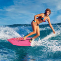 Lightweight Bodyboard Surfing with Leash EPS Core Boarding IXPE-L - Pink - Surfing