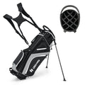 Lightweight Golf Stand Bag with 14 Way Top Dividers and 6 Pockets-Gray - Gray - Golf