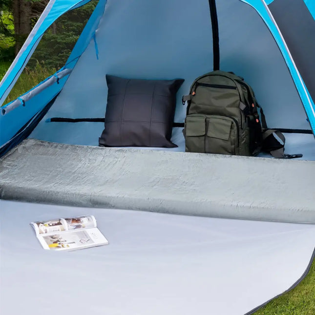Lightweight Portable Memory Camping Mattress with Carrying Bag-Gray - Gray - Air Mattresses & Sleeping Bags