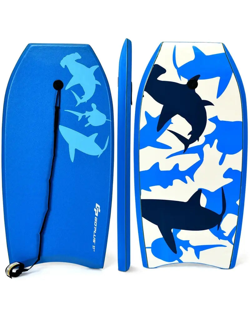 Lightweight Super Bodyboard Surfing with EPS Core Boarding-M - Blue - Surfing
