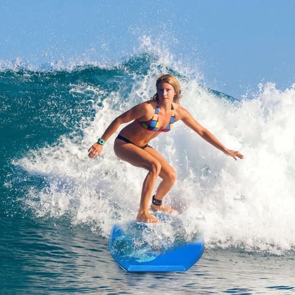 Lightweight Super Bodyboard Surfing with EPS Core Boarding-S - Blue - Surfing