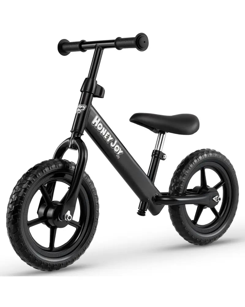 Lightweight Toddler Balance Bike No Pedal Training Bicycle-Black - Black - Balance Bikes
