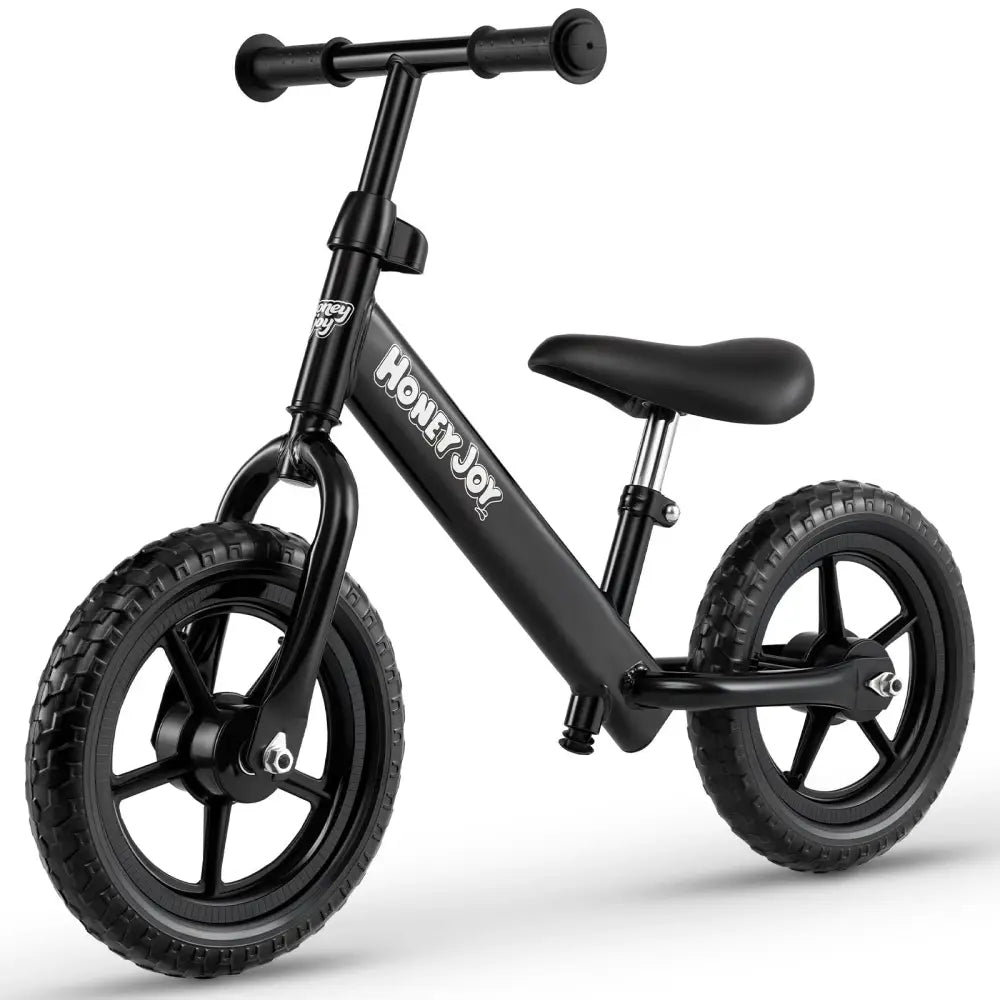Lightweight Toddler Balance Bike No Pedal Training Bicycle-Black - Black - Balance Bikes