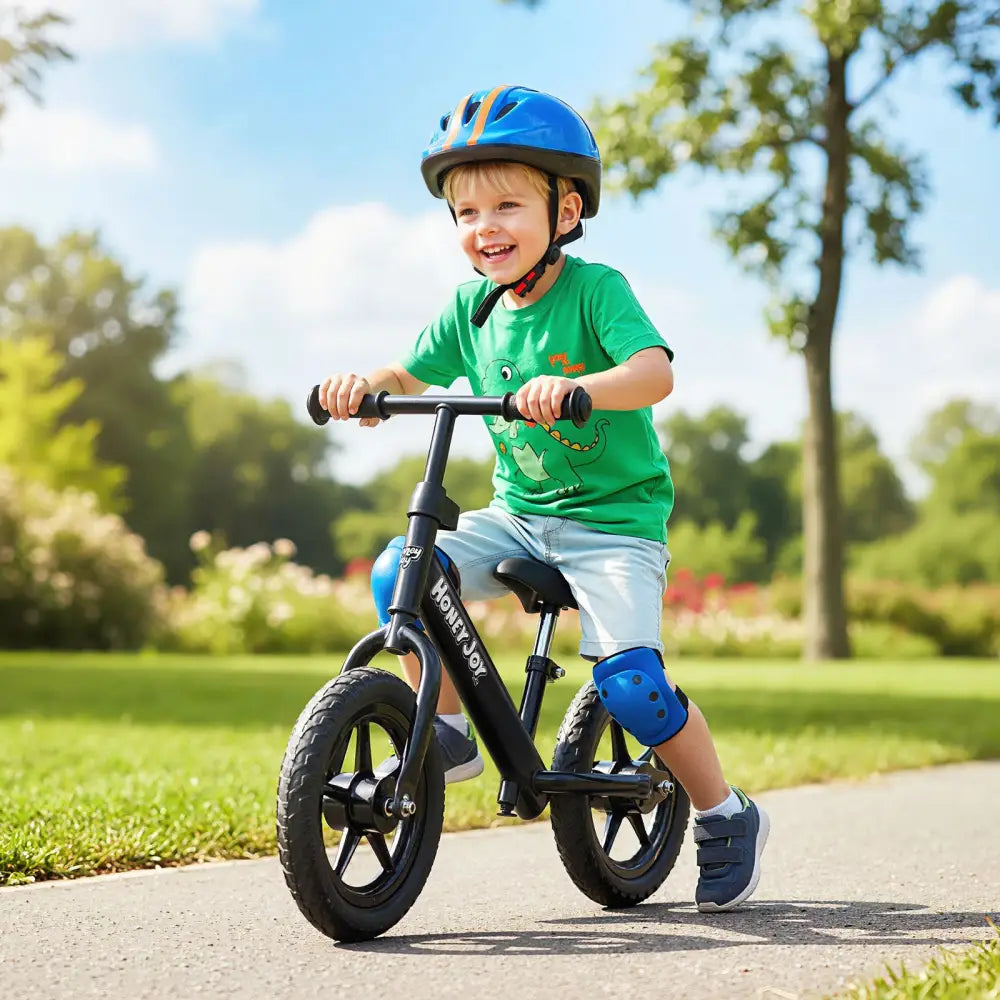 Lightweight Toddler Balance Bike No Pedal Training Bicycle-Black - Black - Balance Bikes