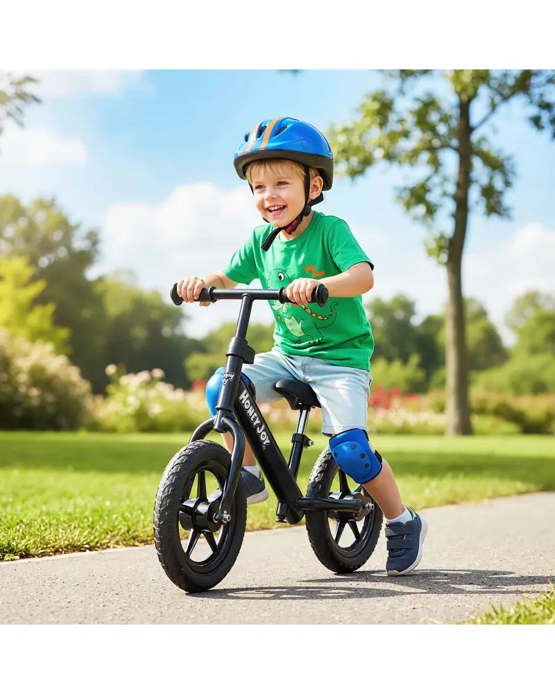 Lightweight Toddler Balance Bike No Pedal Training Bicycle-Black - Black - Balance Bikes