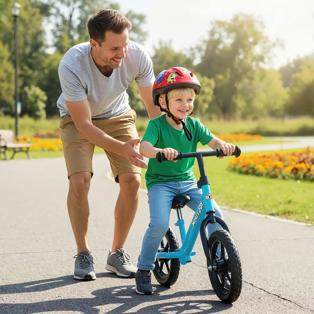 Lightweight Toddler Balance Bike No Pedal Training Bicycle-Blue - Blue - Balance Bikes