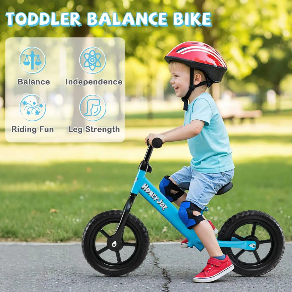 Lightweight Toddler Balance Bike No Pedal Training Bicycle-Blue - Blue - Balance Bikes