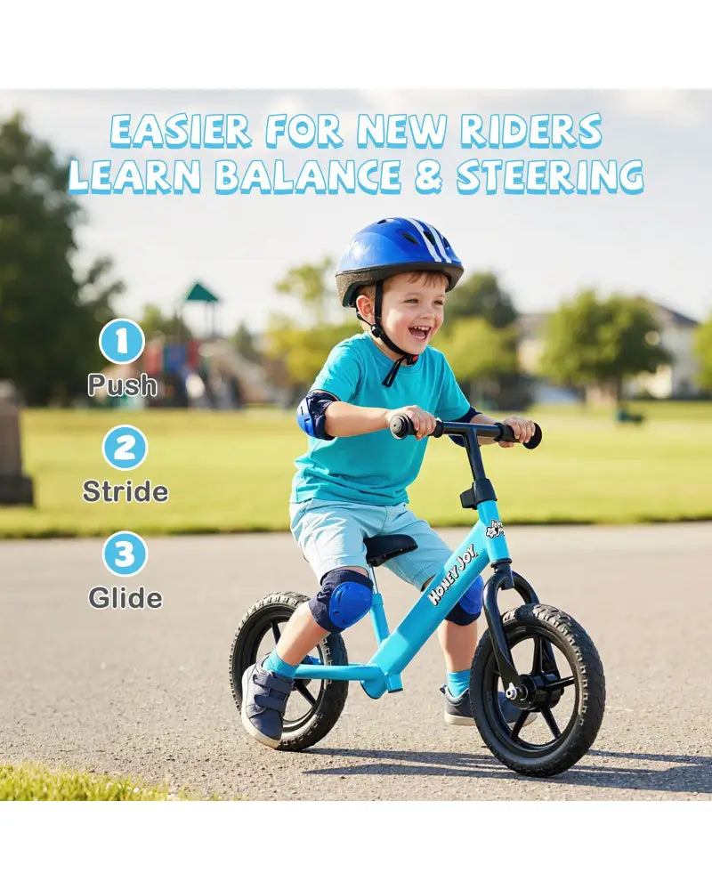 Lightweight Toddler Balance Bike No Pedal Training Bicycle-Blue - Blue - Balance Bikes
